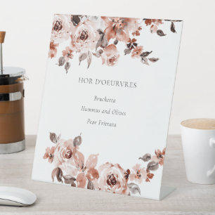 Sienna Floral Table Top Sign
