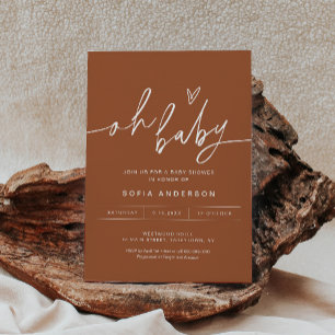 SIENNA Oh Baby Shower Invitation