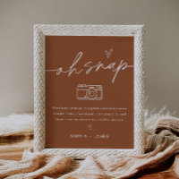 SIENNA Oh Snap Disposable Camera Wedding Sign