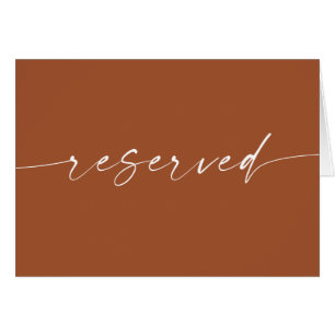 Sienna Reserved Sign Earthy Rustic Fall Wedding