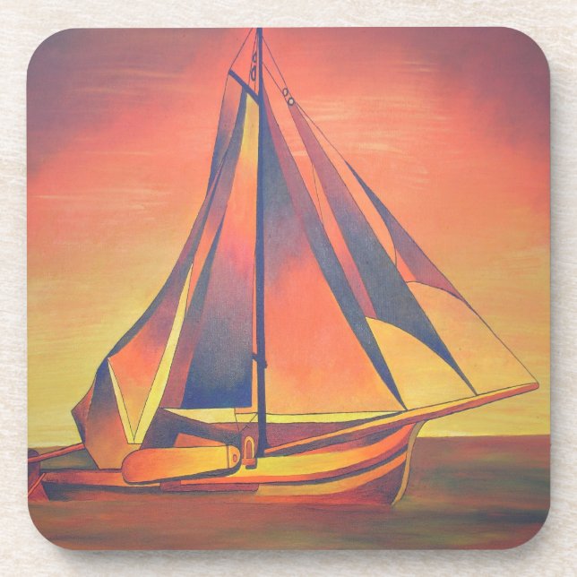 Sienna Sails at Sunset Coaster (Front)