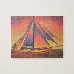 Sienna Sails at Sunset Jigsaw Puzzle