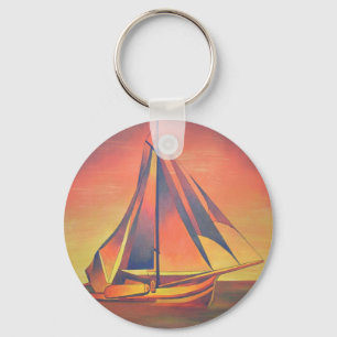 Sienna Sails at Sunset Key Ring