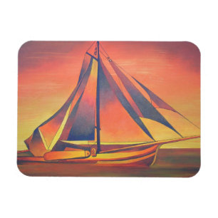 Sienna Sails at Sunset Magnet