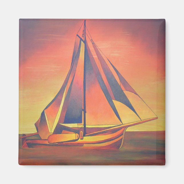 Sienna Sails at Sunset Magnet (Front)