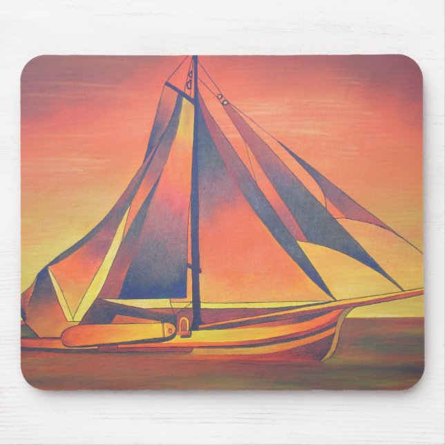 Sienna Sails at Sunset Mouse Pad (Front)