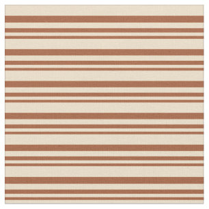 Sienna & Tan Stripes/Lines Pattern Fabric