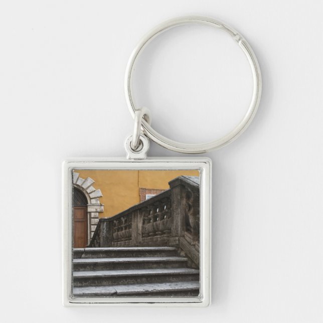 Sienna, Tuscany, Italy - Low angle view of Key Ring (Front)