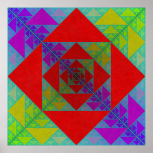 Sierpinski Square Poster