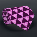 Sierpinski Triangle as a Pink Triangle LGBTQ  Tie<br><div class="desc">The Sierpiński triangle (sometimes spelled Sierpinski) is a fractal attractive fixed set with the overall shape of an equilateral triangle, subdivided recursively into smaller equilateral triangles. It is named after the Polish mathematician Wacław Sierpiński, but appeared as a decorative pattern many centuries before the work of Sierpiński. A pink triangle...</div>