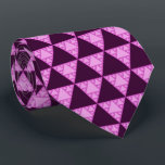 Sierpinski Triangle as a Pink Triangle LGBTQ  Tie<br><div class="desc">The Sierpiński triangle (sometimes spelled Sierpinski) is a fractal attractive fixed set with the overall shape of an equilateral triangle, subdivided recursively into smaller equilateral triangles. It is named after the Polish mathematician Wacław Sierpiński, but appeared as a decorative pattern many centuries before the work of Sierpiński. A pink triangle...</div>