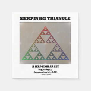 Sierpinski Triangle (Fractal Self-Similar Set) Napkin