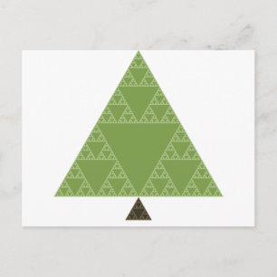Sierpinski Triangle Tree Postcard