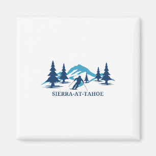 Sierra-at-tahoe California Ski Resort Skiing Skier Magnet