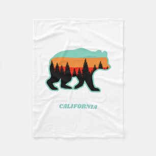 Sierra-at-tahoe Skiing Snowboarding California Bea Fleece Blanket