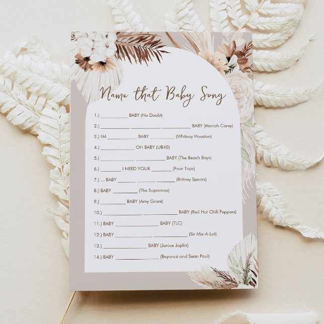 SIERRA Bohemian Name That Baby Song Game Card (Creator Uploaded)