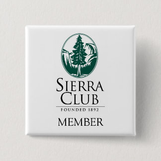 Sierra Club, MEMBER, MEMBER 15 Cm Square Badge