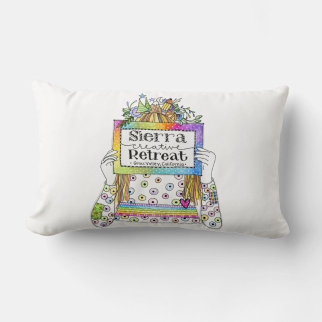 Sierra Creative Retreat Throw Pillow (Front)