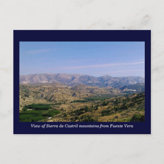 Sierra de Castril mountains, Granada, Spain Postcard