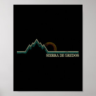 Sierra De Gredos Spain Retro Climbing, Skiing Hiki Poster