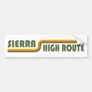 Sierra High Route California Bumper Sticker