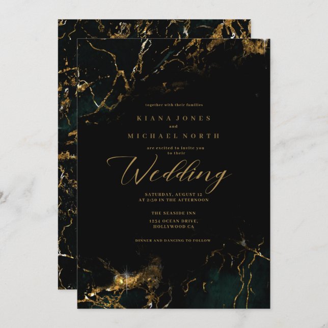 Sierra Jack ID644 gr/blk Invitation (Front/Back)