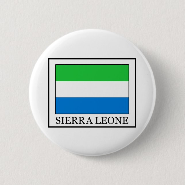 Sierra Leone 6 Cm Round Badge (Front)