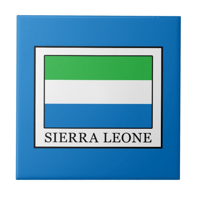 Sierra Leone Ceramic Tile (Front)