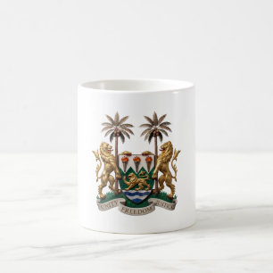 Sierra Leone coat arms country flag symbol emblem Coffee Mug