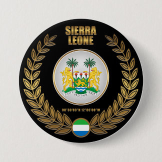 Sierra Leone Coat of Arms 7.5 Cm Round Badge