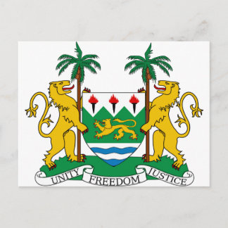Sierra Leone Coat of Arms Postcard