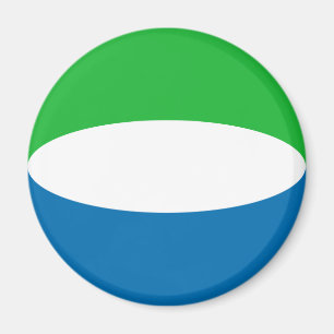 Sierra Leone Fisheye Flag Magnet