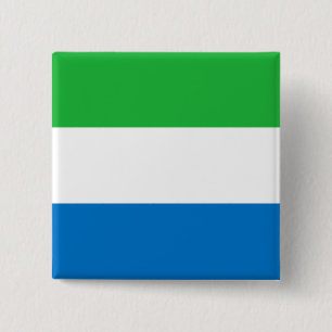 Sierra Leone Flag 15 Cm Square Badge