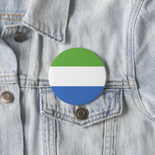 Sierra Leone flag 7.5 Cm Round Badge