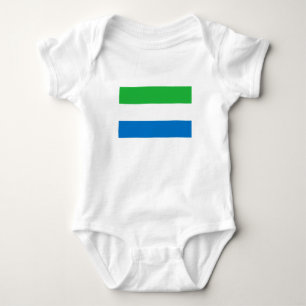 Sierra Leone Flag Baby Bodysuit