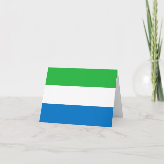 Sierra Leone Flag Card (Front)