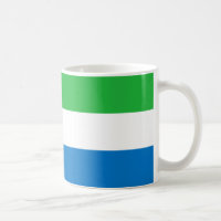 Sierra Leone Flag Ceramic Coffee Mug