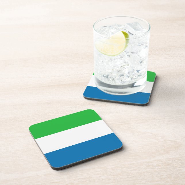 Sierra Leone Flag Coaster (Right Side)