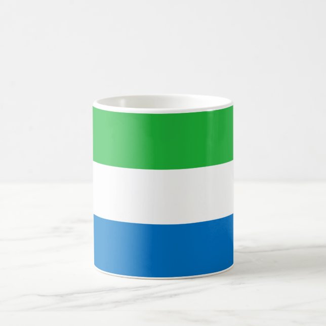 Sierra Leone Flag Coffee Mug (Center)