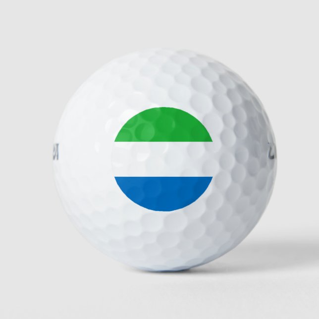 Sierra Leone Flag Golf Balls (Front)