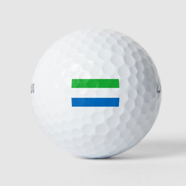 Sierra Leone Flag Golf Balls (Front)