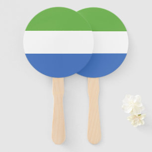 Sierra Leone flag Hand Fan