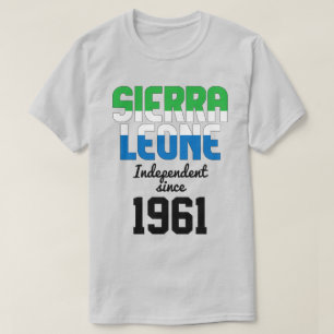 Sierra Leone Flag Independence Celebration T-Shirt
