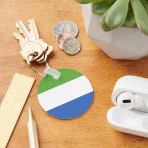 Sierra Leone flag Key Ring