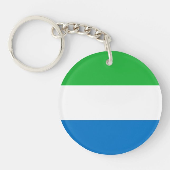 Sierra Leone Flag Key Ring (Front)