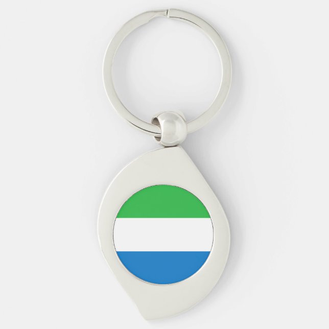 Sierra Leone Flag Key Ring (Front)