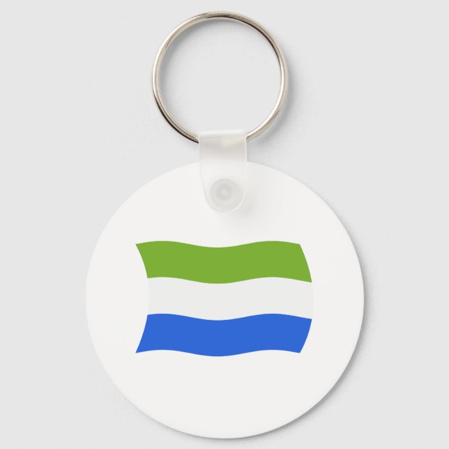 Sierra Leone Flag Keychain (Front)