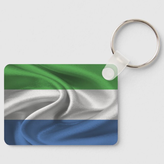 Sierra Leone Flag Keychain (Front)