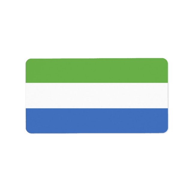 Sierra Leone flag Label (Front)