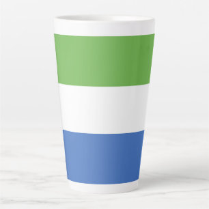 Sierra Leone flag Latte Mug